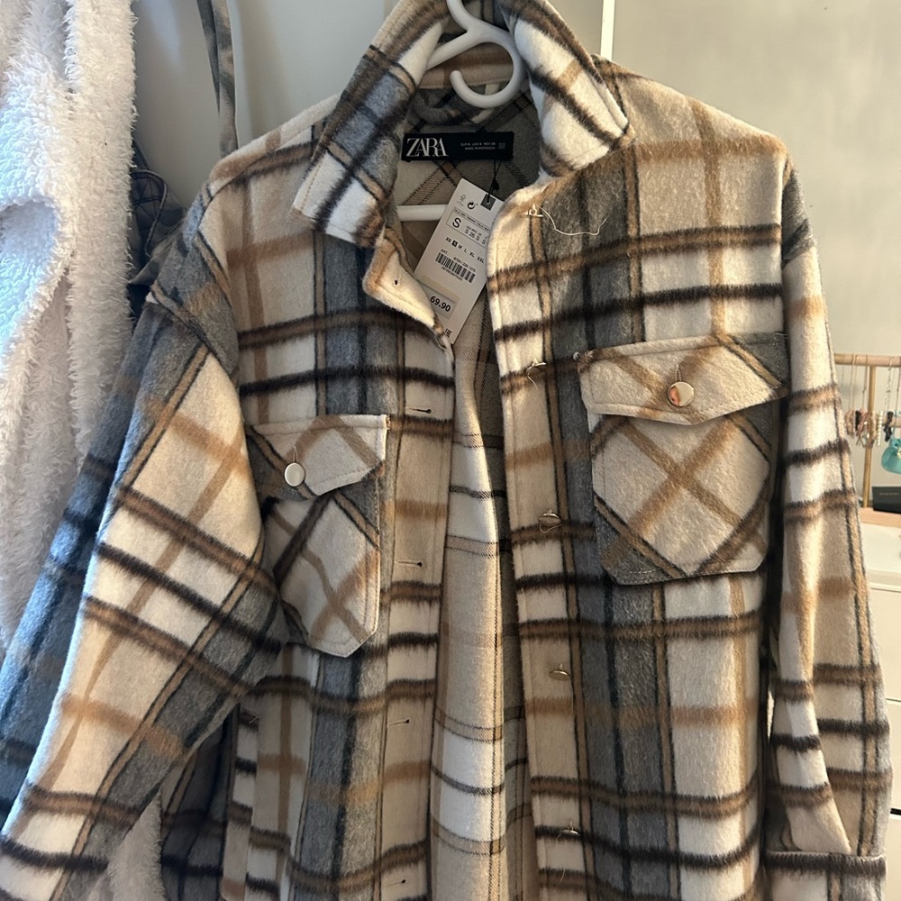ZARA flannel NEW NEVER WORN